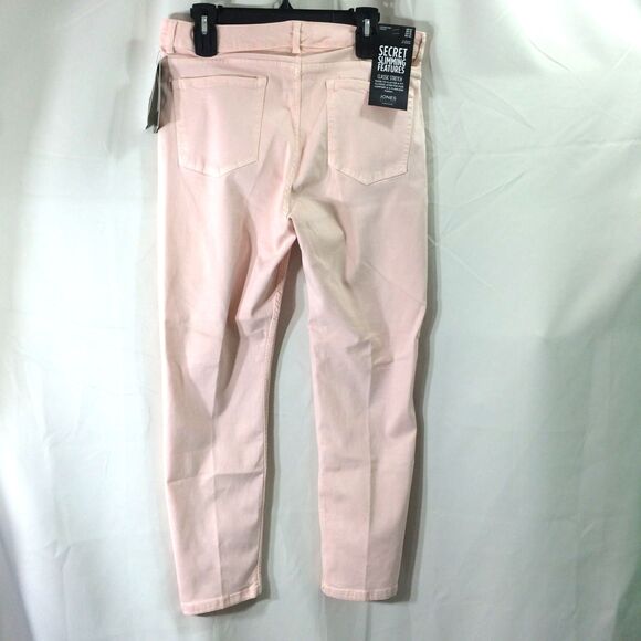 NEW Jones New York Lexington Ankle Jeans Sz 14 Pink NWT Secret Slimming Stretch - Picture 3 of 5